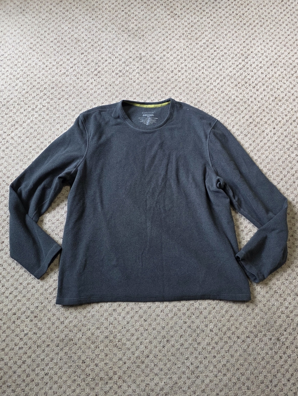 Cuddl Duds Women's Long Sleeve Crewneck Top - Charcoal
